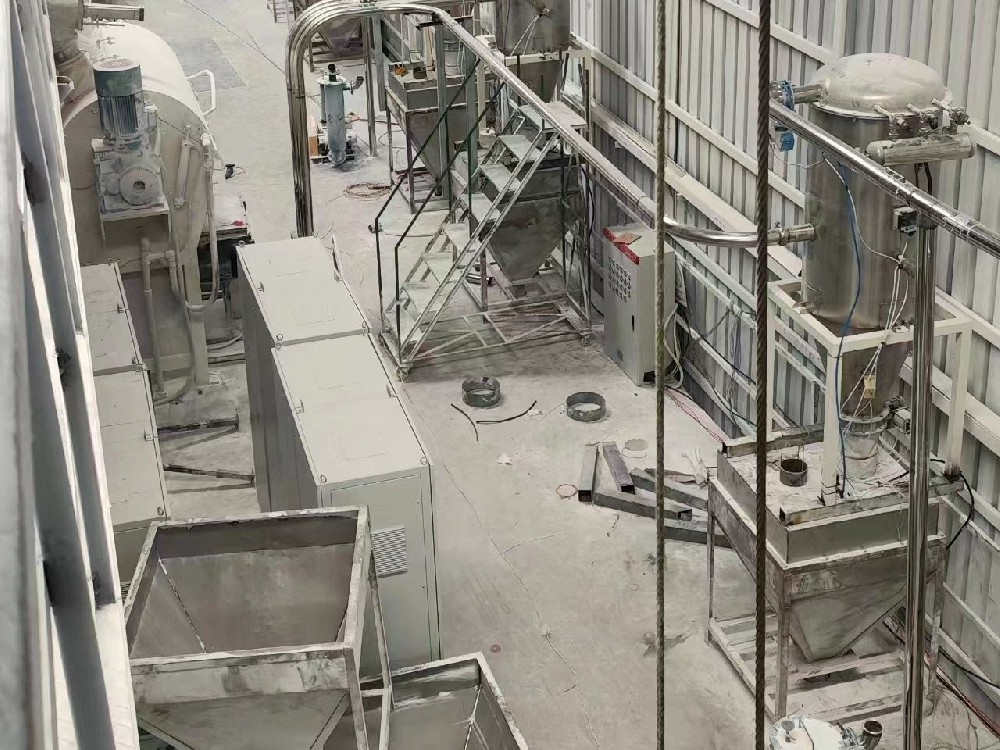 集中供料系统现场